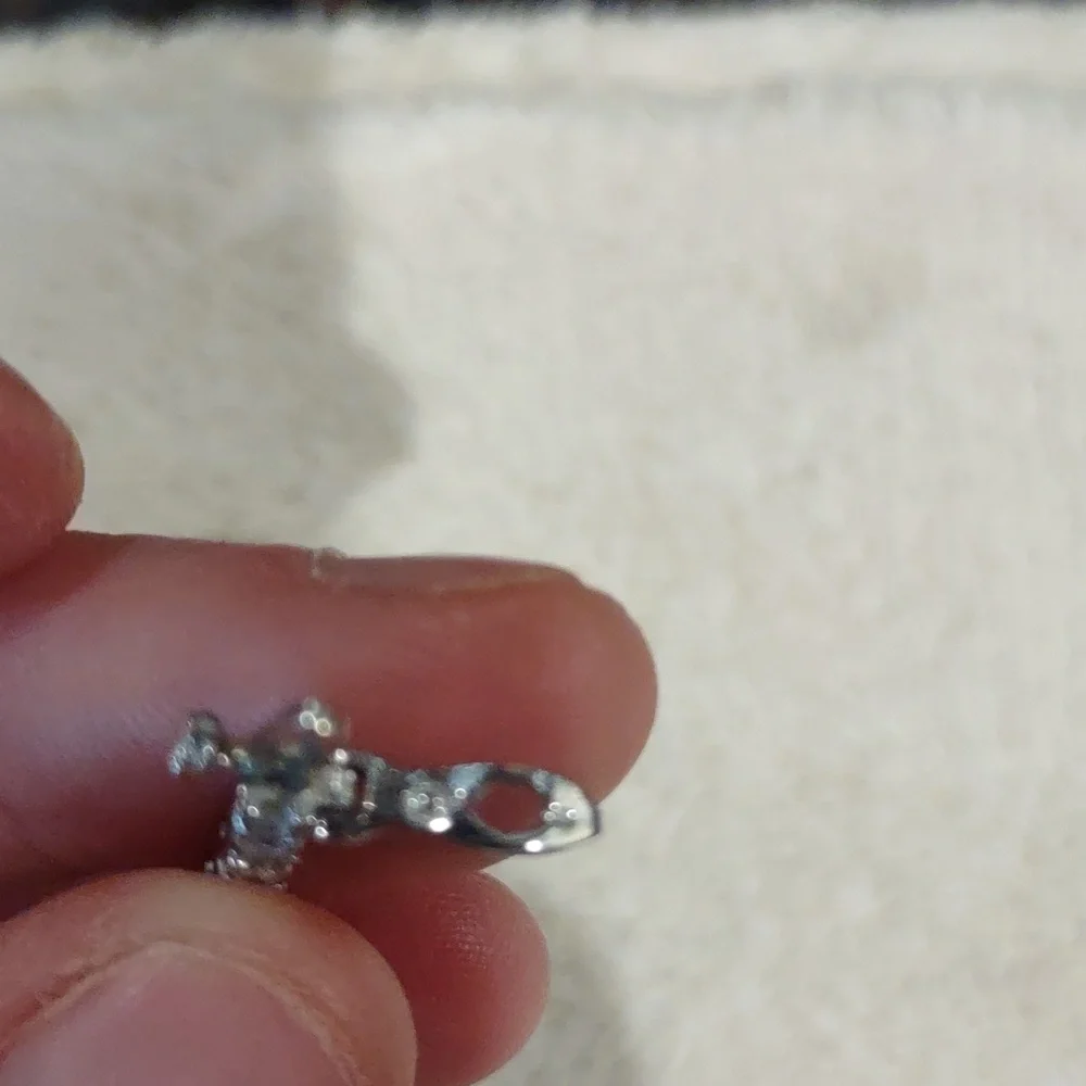 14 Kt White Gold Diamond Tennis Bracelet - Picture 7 of 10